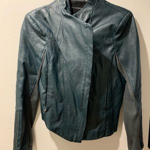 Olivaceous faux leather jacket size M Never worn